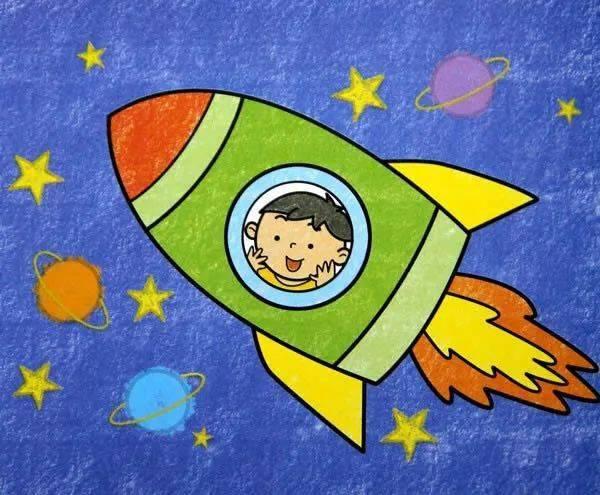 科幻幼儿画图片大全,科幻幼儿画中的未来世界
