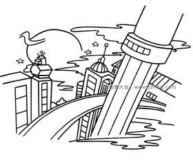 日落简笔画的图片大全,简笔画中的自然画卷
