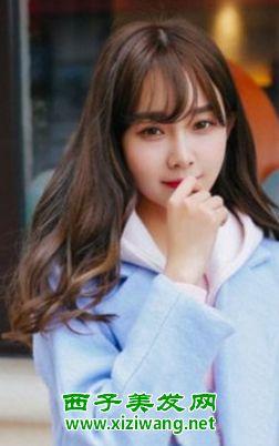 空气齐刘海图片大全女,空气齐刘海女生发型潮流解析