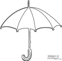 雨伞简笔画图片大全,雨伞简笔画的艺术魅力