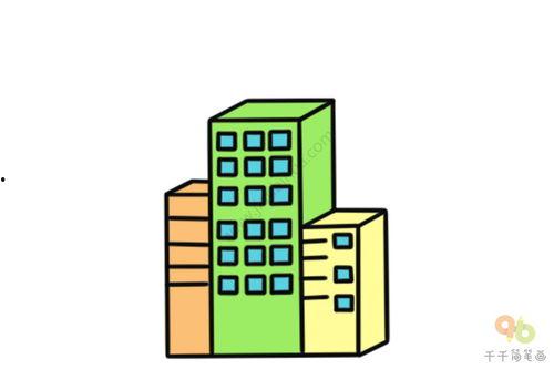 彩房子简笔画图片大全,缤纷色彩下的创意空间