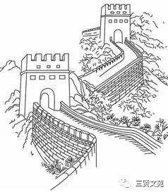 城墙简笔画图片大全,简笔画中的历史记忆